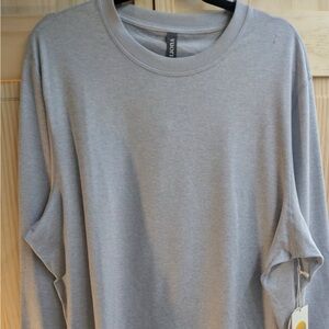 Vuori Pronto Performance - brand new - Gray Long Sleeve performance crewneck